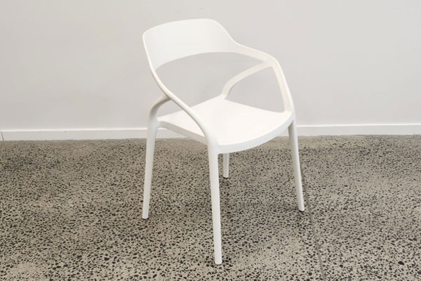 resin outdoor chair in white by modern style new zealand