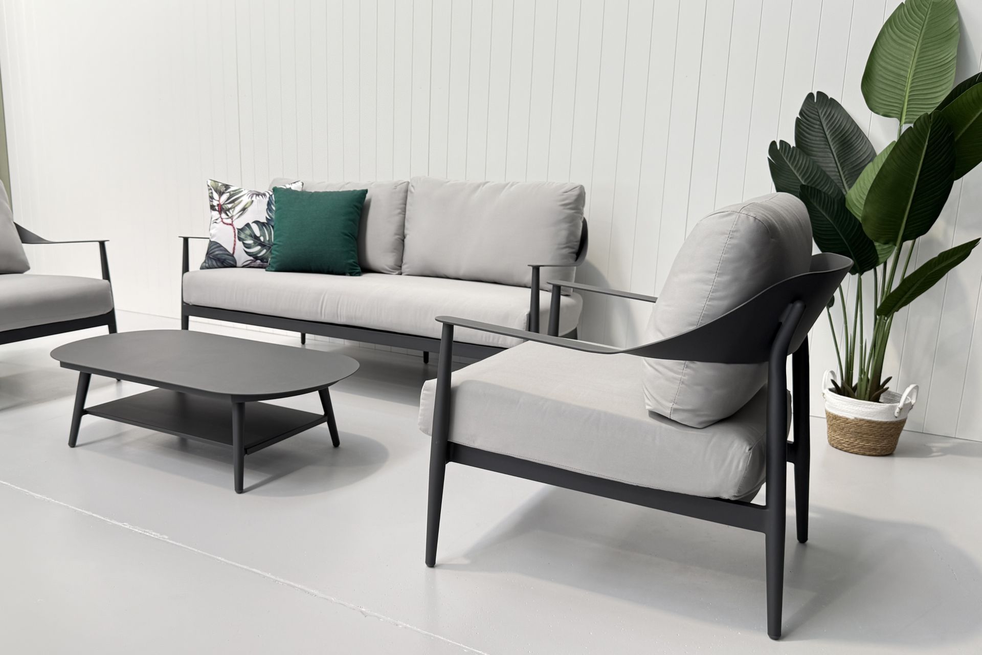 Rio Gunmetal Outdoor Lounge Set Shop Now Modern Style