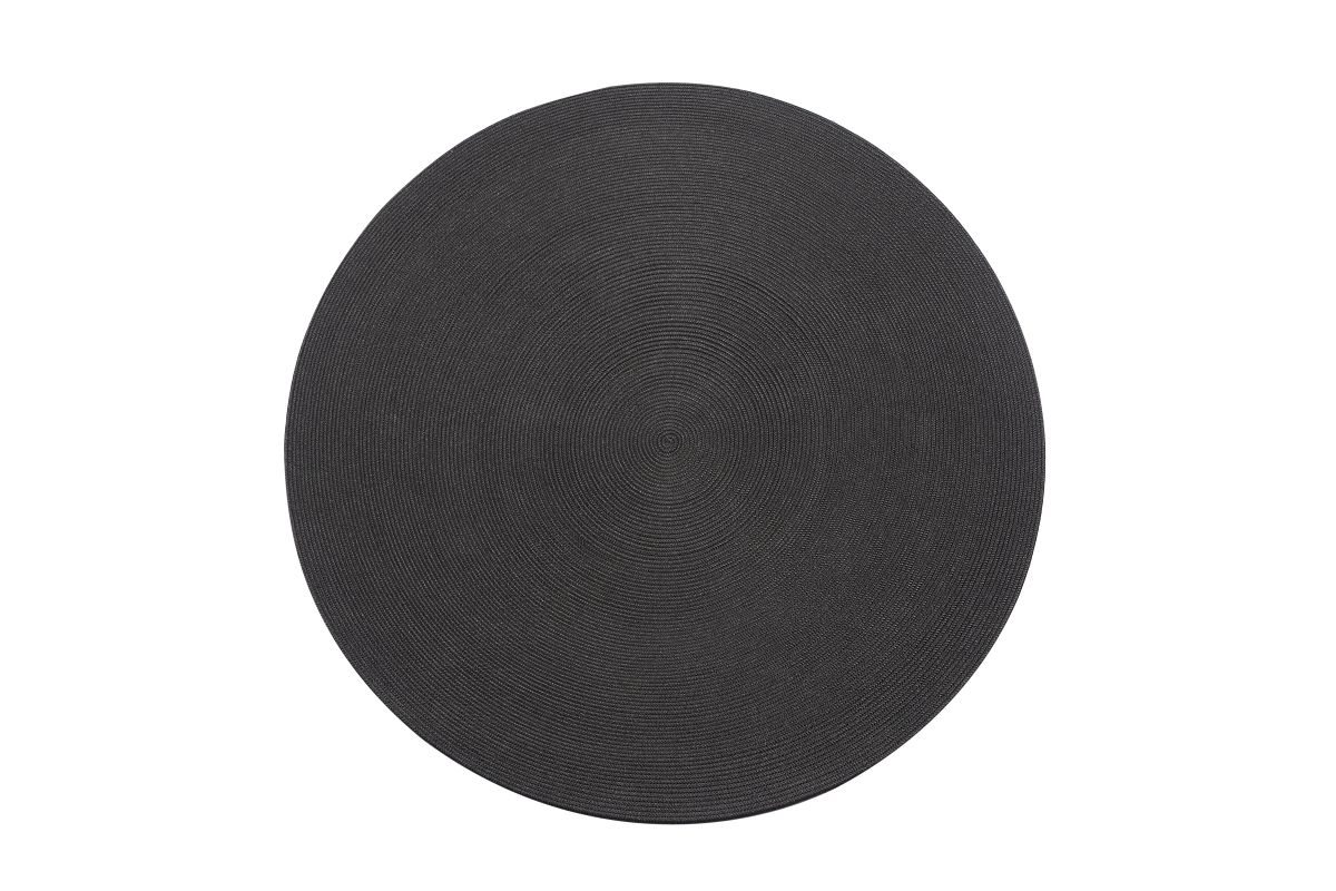 round outdoor rug dark grey