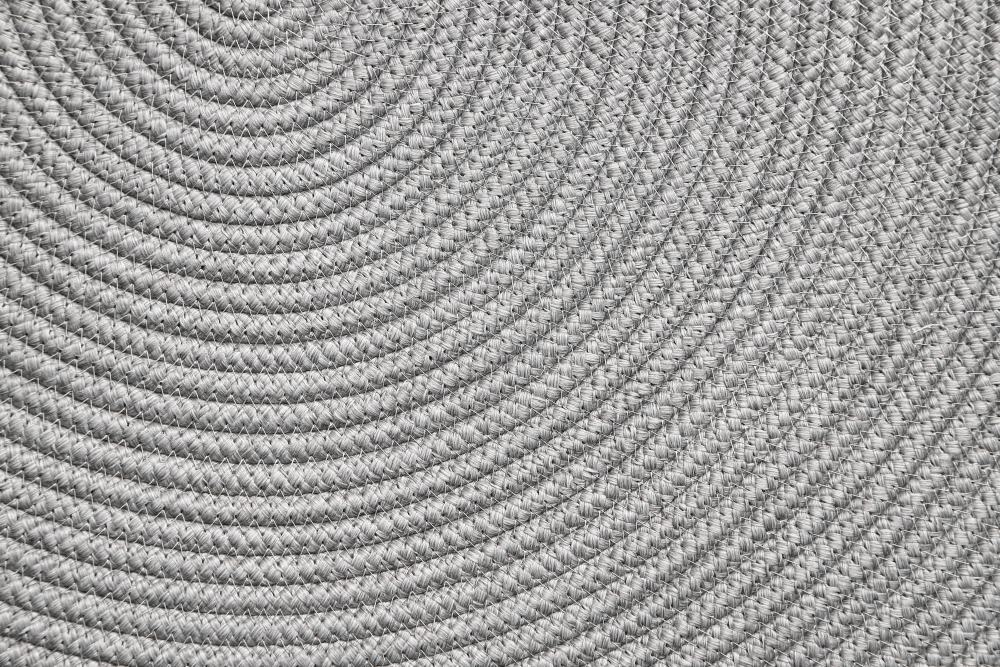 round outdoor rug light grey