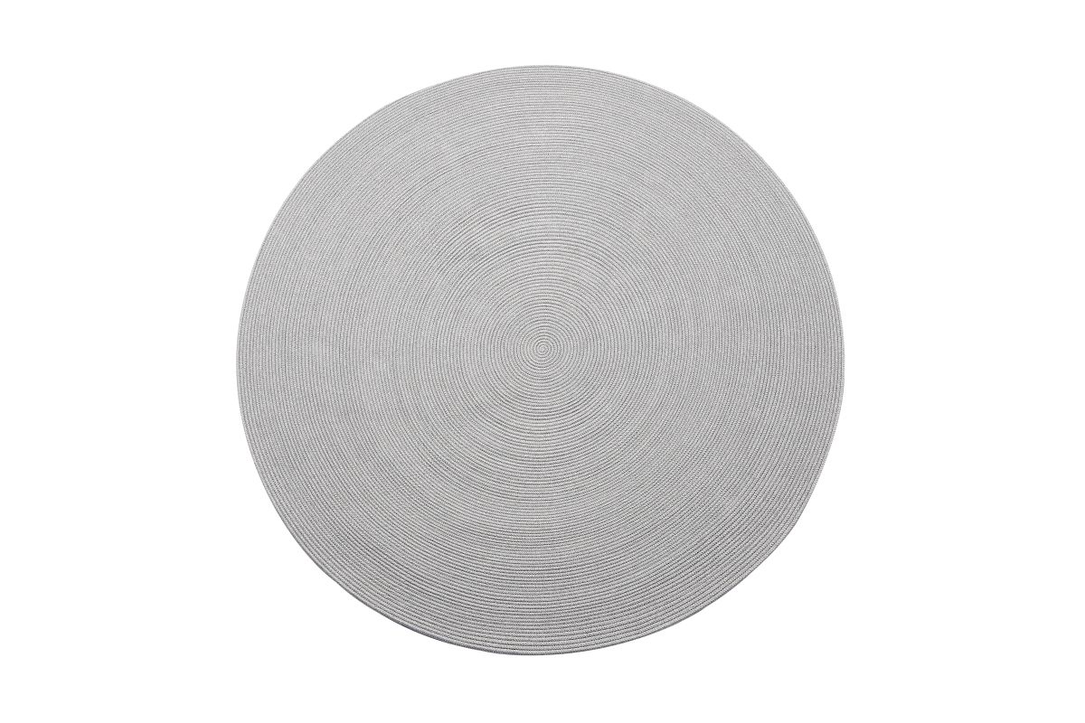 round outdoor rug light grey