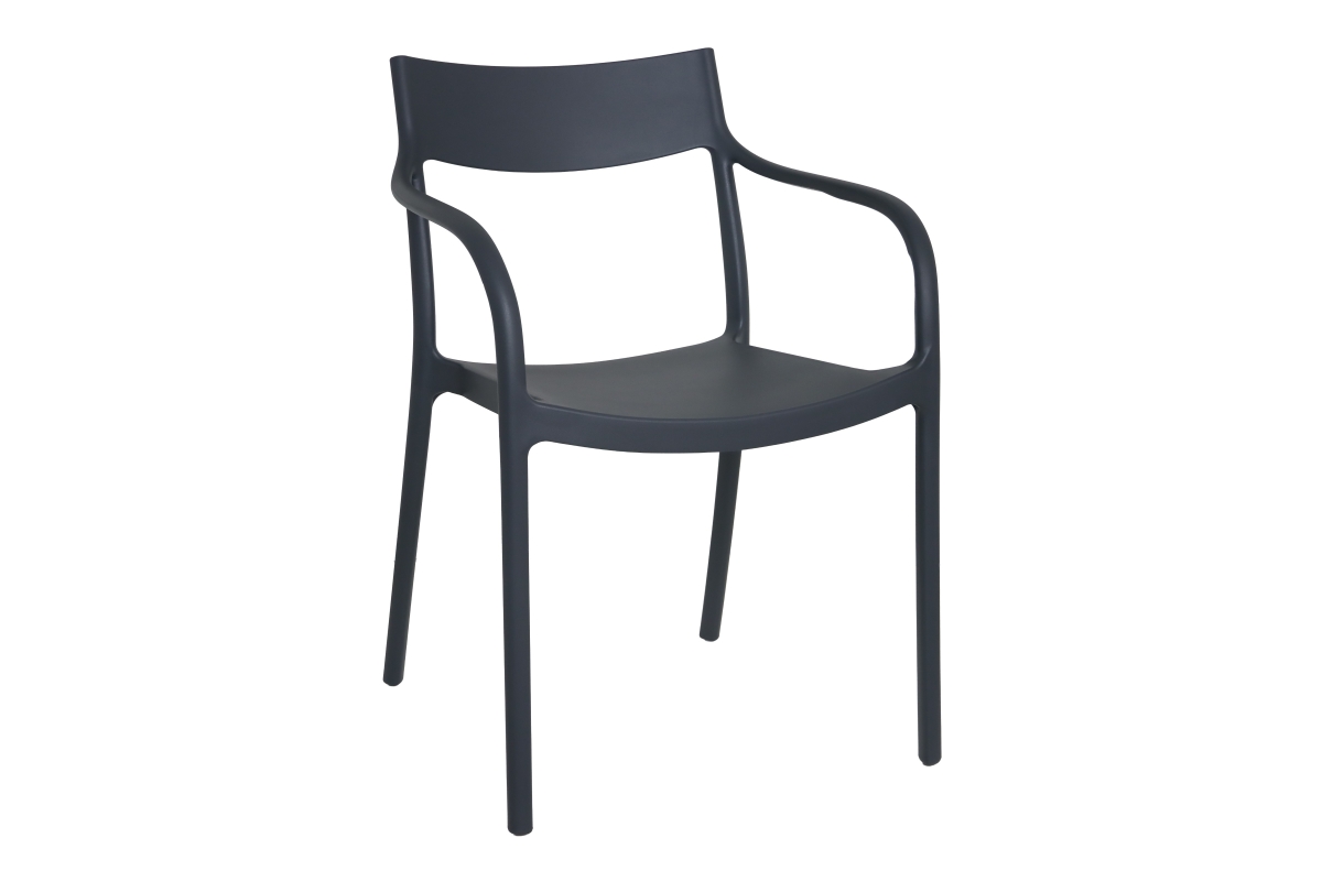 sam resin dining chair charcoal