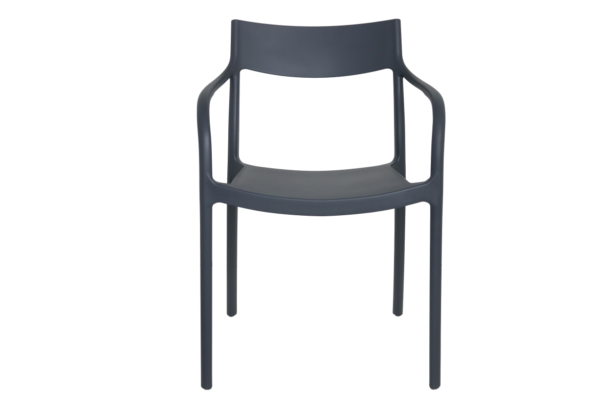 sam resin dining chair charcoal