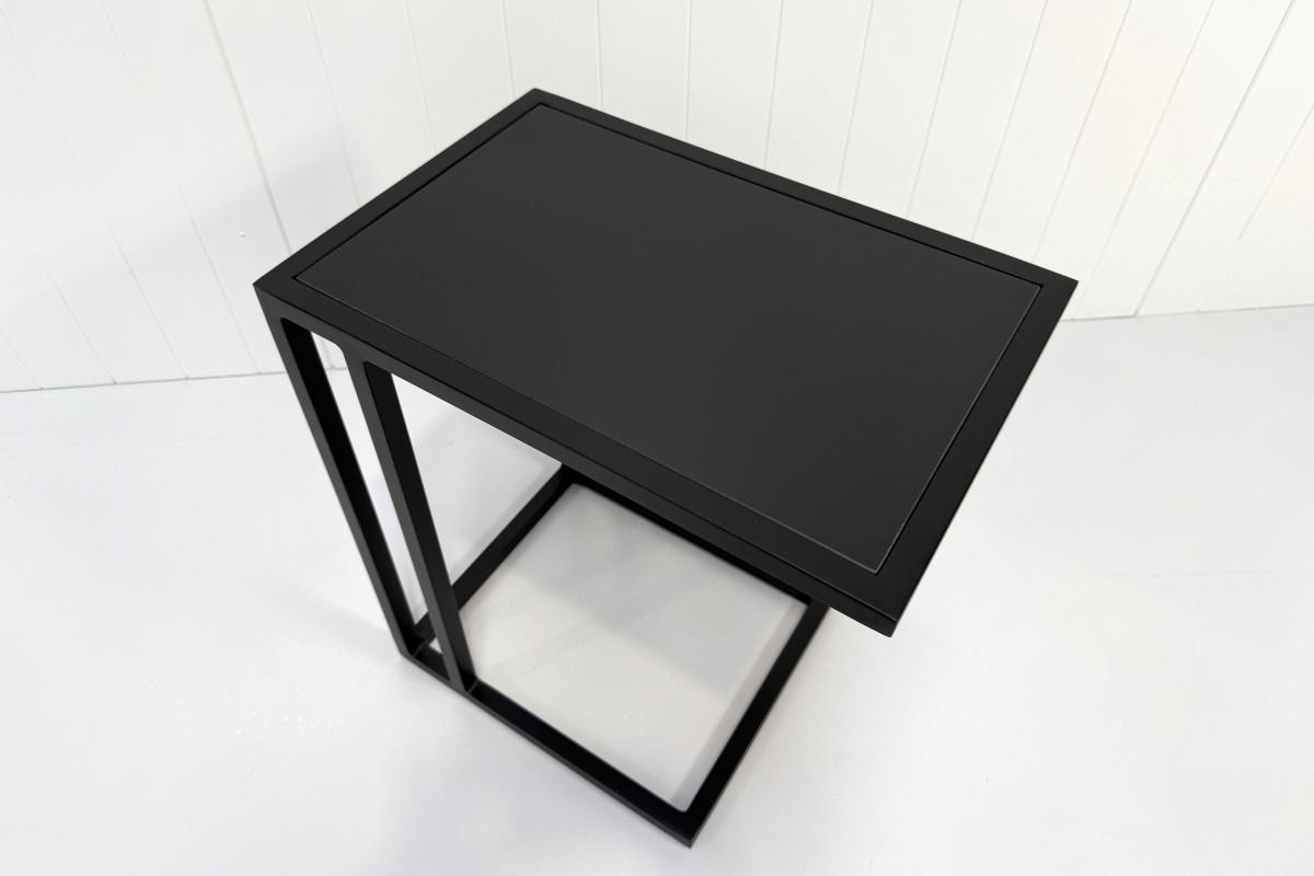 side table black with ceramic top