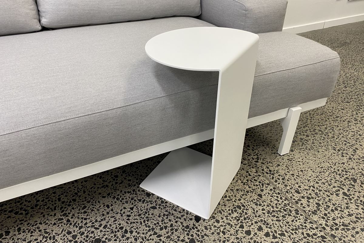 side tray table white