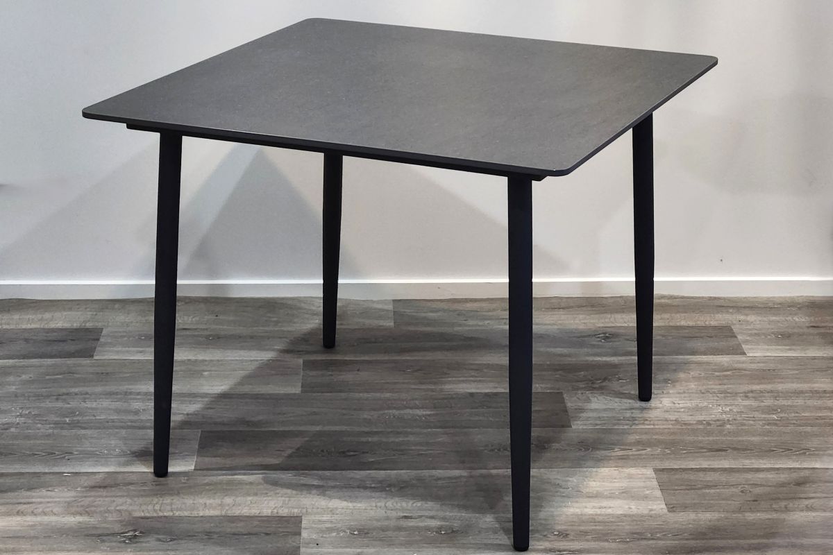 siena ceramic dining table 95cm charcoal