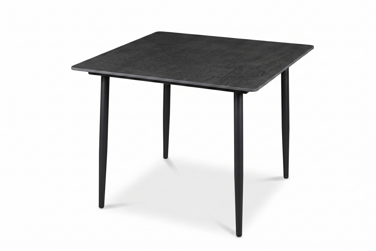 siena ceramic dining table 95cm charcoal