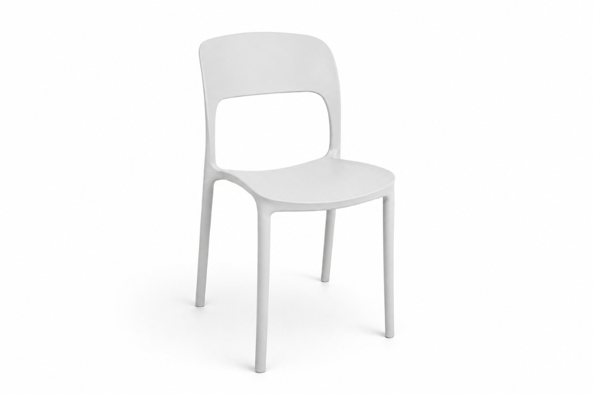 sophie resin dining chair white