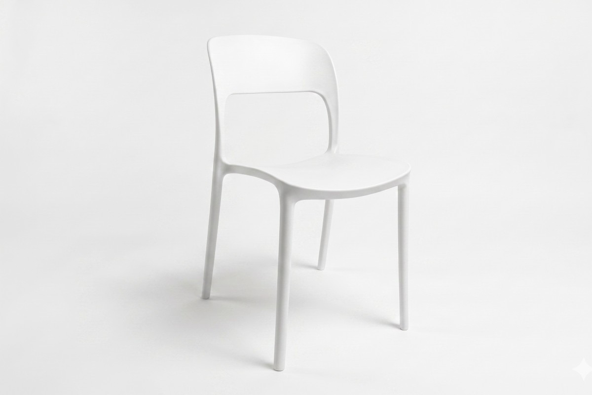 sophie resin dining chair white