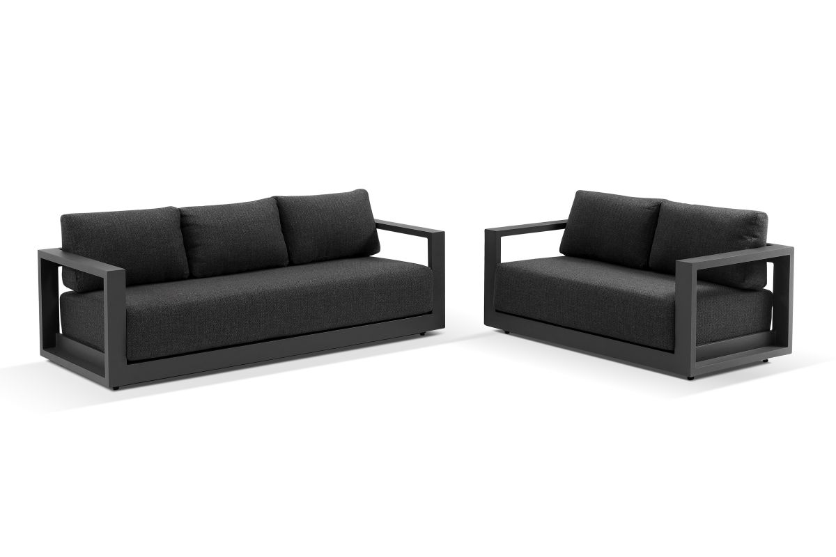 wanaka 2+3 lounge set charcoal