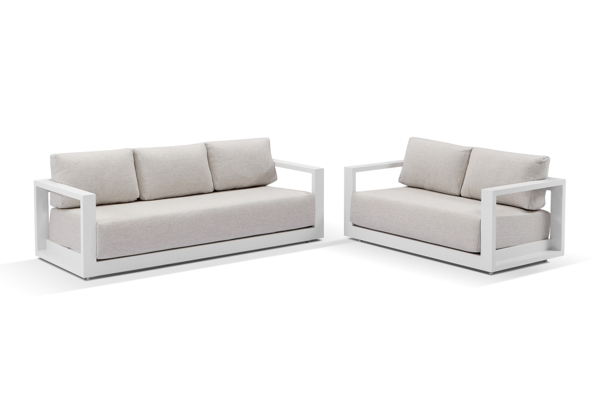 wanaka 2+3 lounge set white